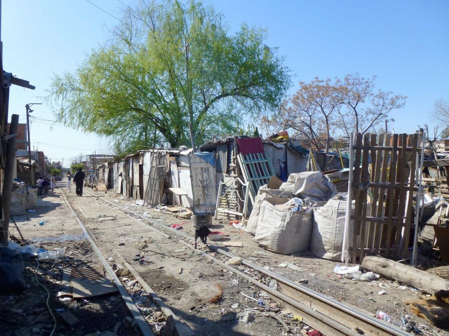 FOTO ARCHIVO VILLA MISERIA. Se replican en muchas ciudades argentinas.
