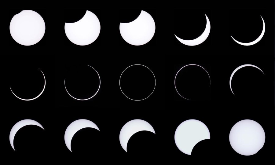 FOTO NA PROCESO./ El eclipse solar de ayer que se vio en nuestro pa&iacute;s.