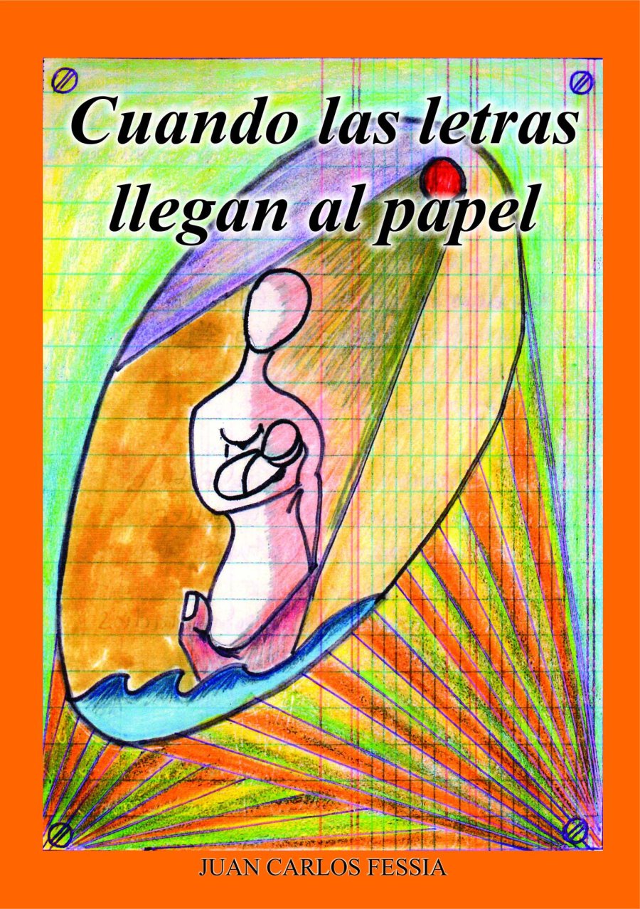 FOTO PORTADA ILUSTRACION. La tapa con un dibujo propio.  FOTO LA OPINION FESSIA. Feliz con su primer libro.