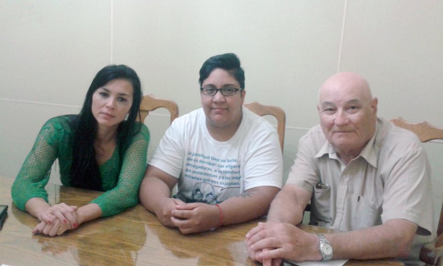 FOTO EGH ORGANIZADORES./ Gisel Boidi, Florencia Toledo y Norberto Andrenelli.