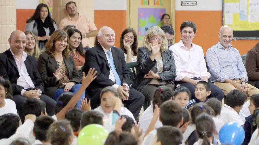 NUEVA LEY./ Lifschitz y Balagué durante la jornada de ayer en Santa Fe.- Foto: santafe.gov.ar