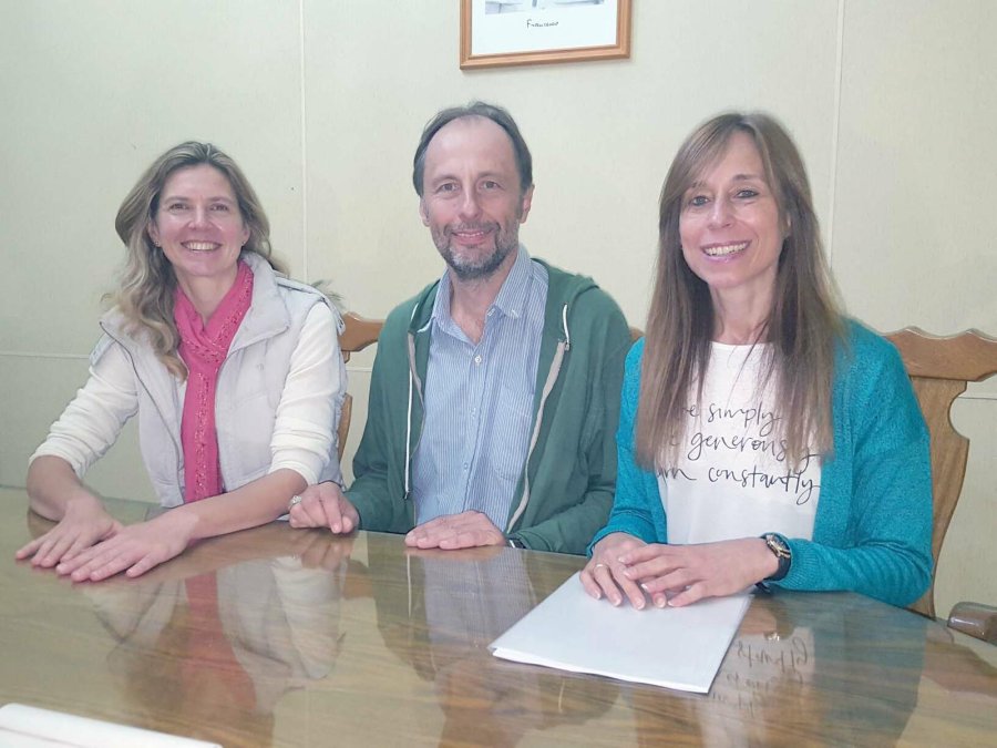 FOTO LA OPINION EQUIPO PNL RAFAELA. Andrea Rodich, David Heinzmann y Amalia Maine en LA OPINION.