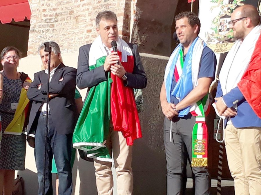 FOTO J. M. GRANDE MENSAJE. Lo pronunci&oacute; en Fossano el intendente rafaelino Luis Castellano.