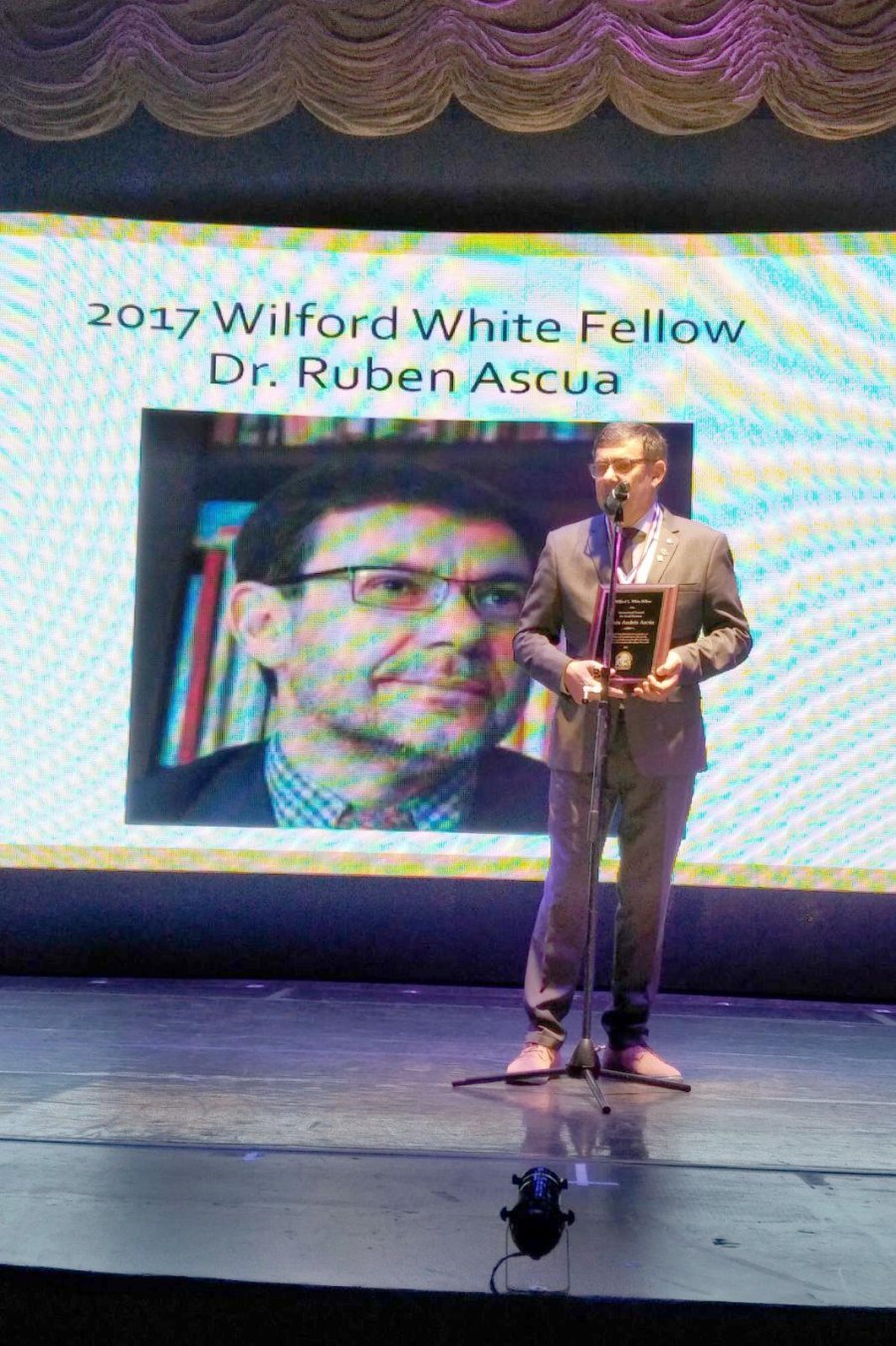 FOTO PRENSA UNRAF// RUBEN ASCUA ./Recibi&oacute; la distinci&oacute;n m&aacute;s importante del ICSB en Buenos Aires.
