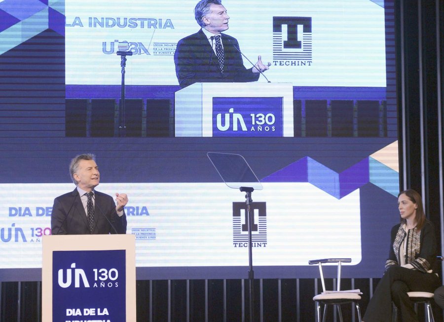 FOTO NA MACRI. El jueves en la UIA pidi&oacute; a empresarios que inviertan m&aacute;s en el pa&iacute;s.