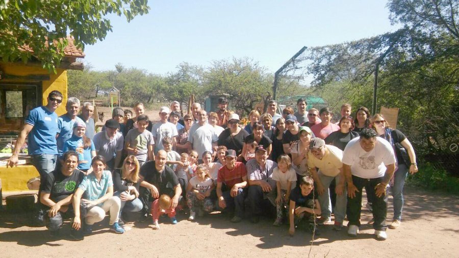 GRUPO. Los 64 integrantes del contingente que viaj&oacute; a las sierras. FOTO UOM