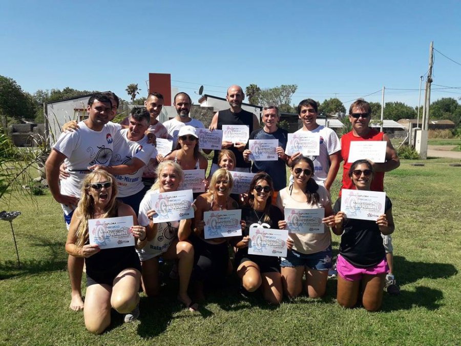 FOTO PRENSA CICLISMO RECREATIVO PARTICIPANTES./ Tuvieron una feliz traves&iacute;a desde Rafaela a Miramar.
