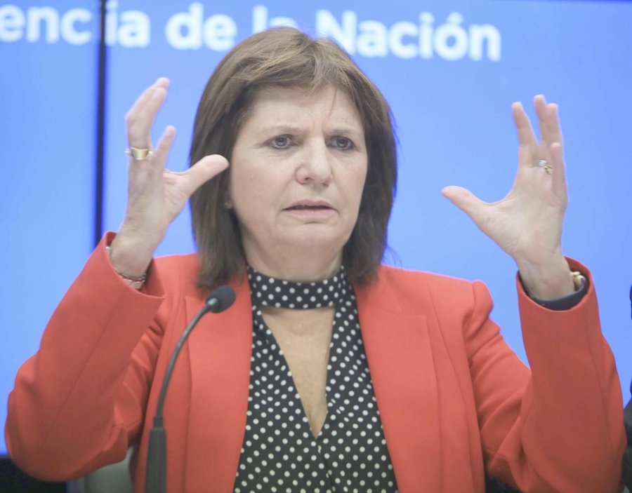 FOTO ARCHIVO PATRICIA BULLRICH. Convenció al presidente Macri de emplear mano dura.