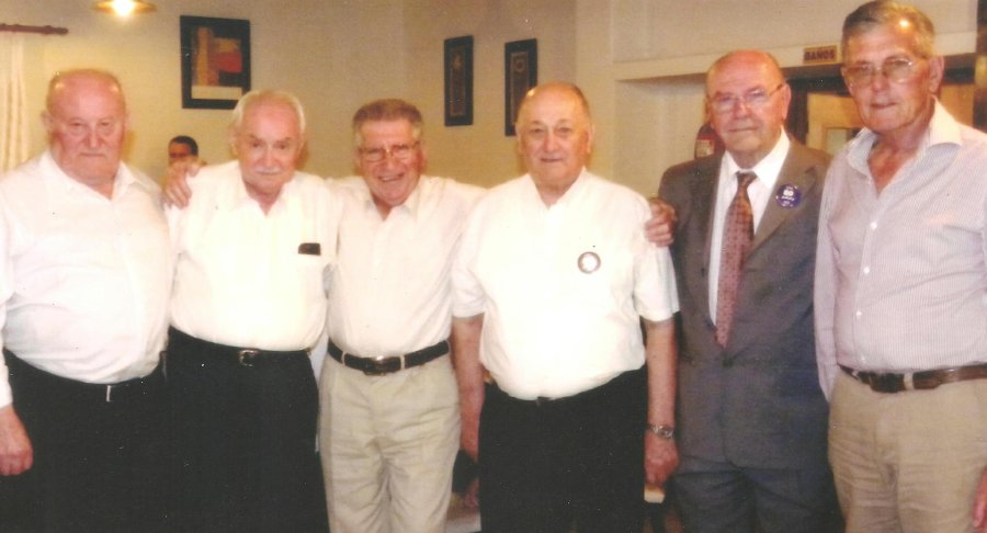 PE&Ntilde;A./  H&eacute;ctor Iribas, Hugo Bruno, Celso Viotto, Rogelio Blatter, Florencio Racca y Juan Inwinkelried.