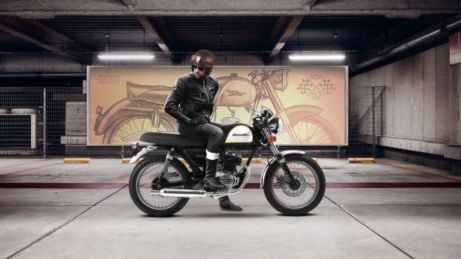 FOTO PRENSA ZANELLA NUEVO MODELO. La Ceccato 2018 está inspirada en la moto de los años 50.