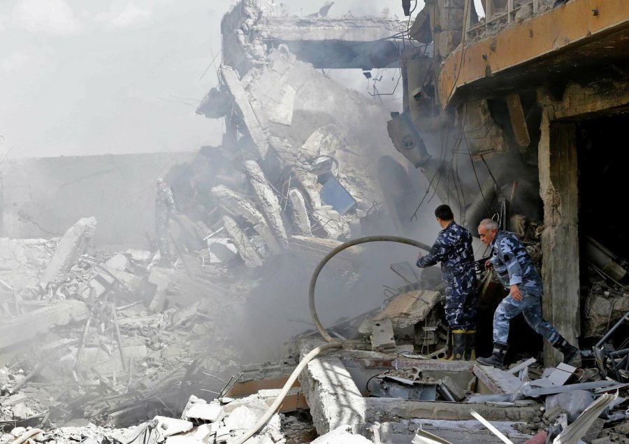 FOTO AFP-NA DAMASCO. La capital siria fue centro de uno de los ataques.