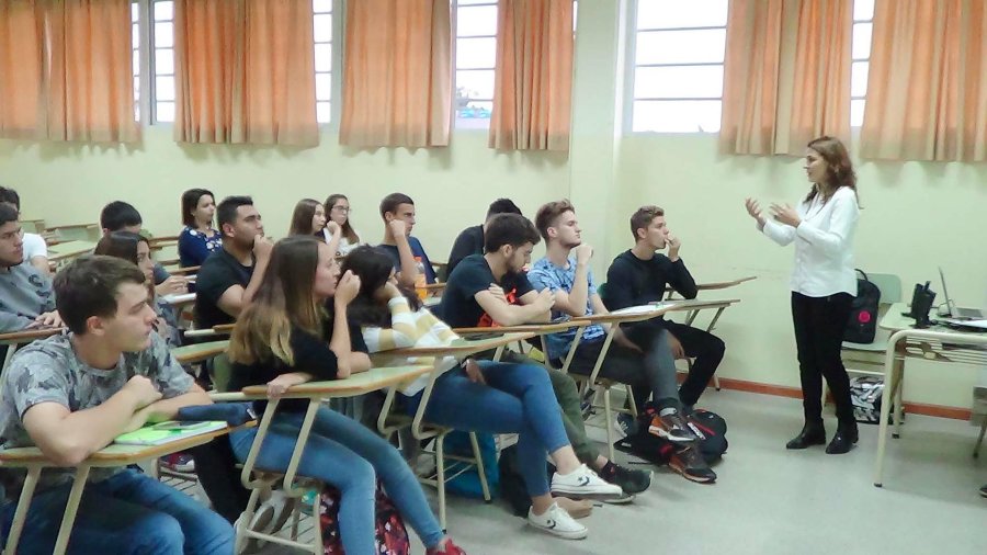 FOTO PRENSA UTN// CONCIENTIZACION./ Una de las charlas que se ofrecen a los estudiantes.