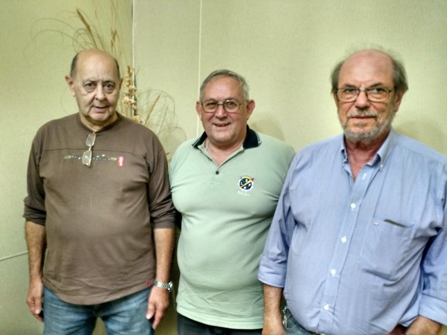 FOTO LA OPINION AUTORIDADES. Ovidio Baretta, Ricardo Constantin y Alejandro Mascardi.