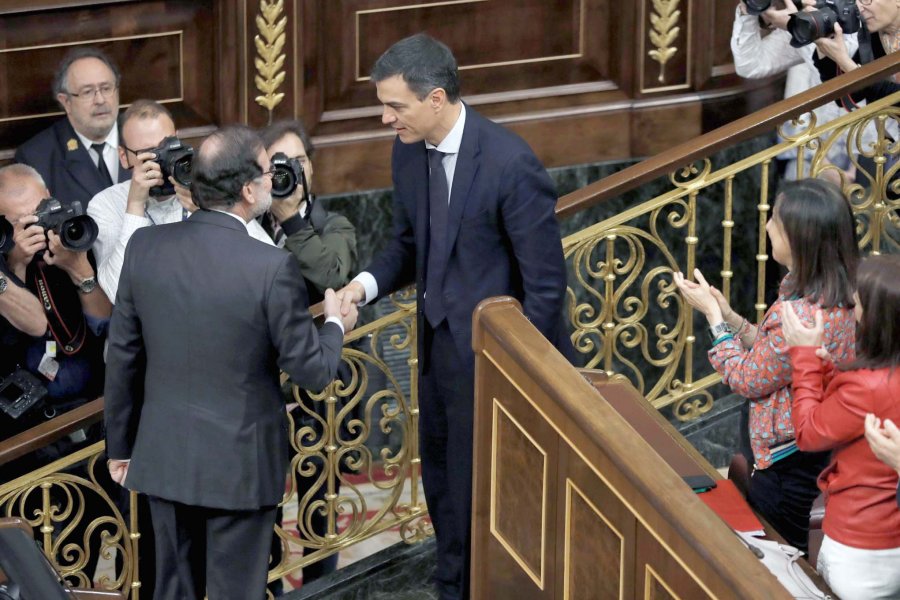 FOTO AFP-NA CONGRESO. Fue el &aacute;mbito donde Rajoy perdi&oacute; su lugar en la Moncloa y fue reemplazado por S&aacute;nchez.