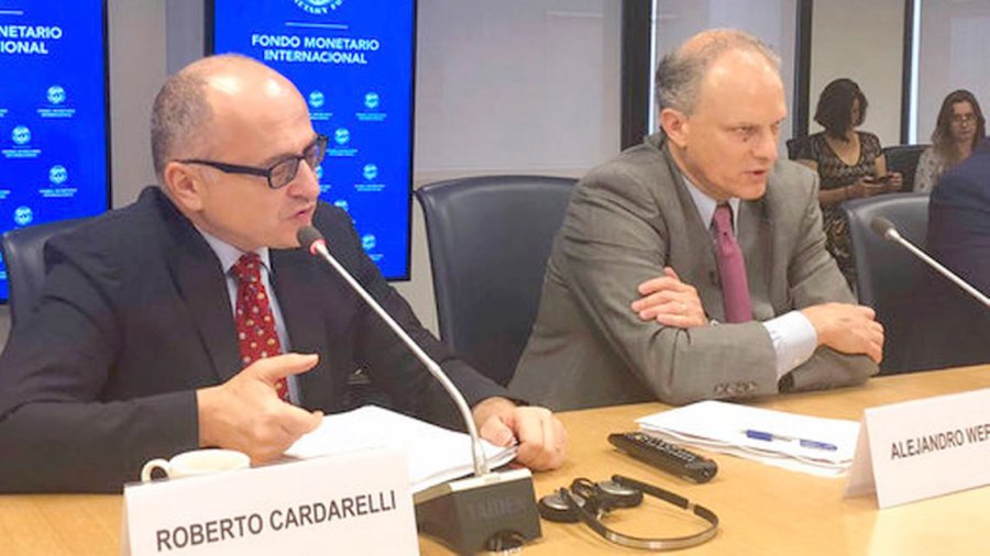 FOTO ARCHIVO NA FUNCIONARIOS. Cardarelli y Werner pilotean la relaci&oacute;n del FMI con la Argentina.