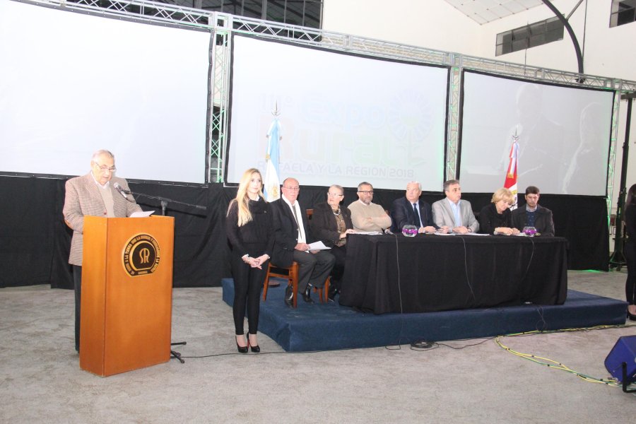 FOTO J. BARRERA PRESENTACION./ Las autoridades presentes en el Salón de Industrias de la Rural.