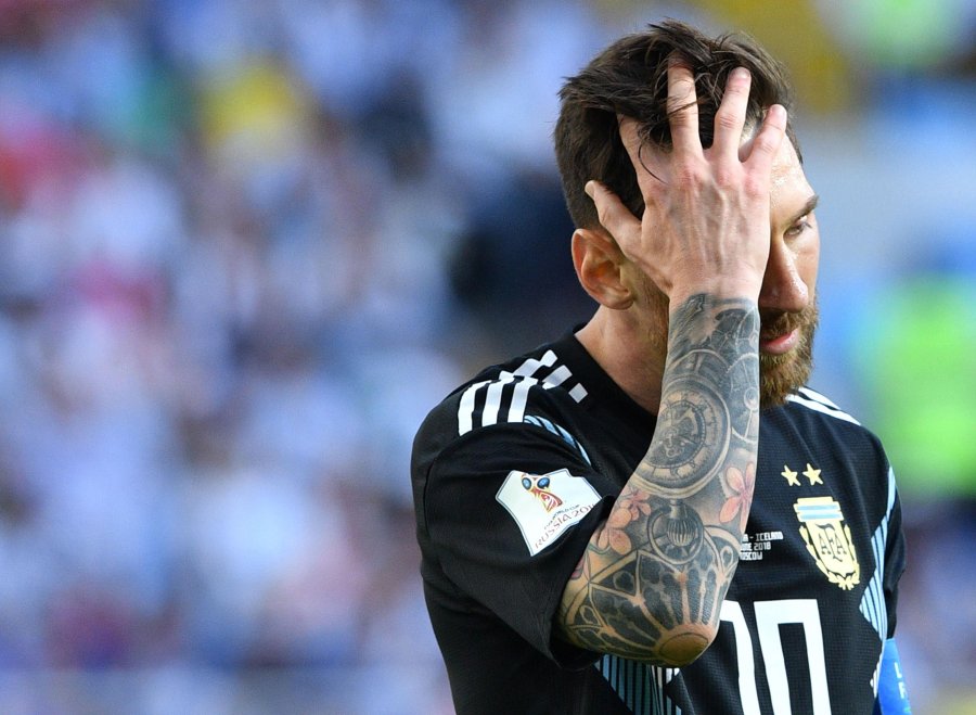 FOTO ARCHIVO NA MESSI. El astro argentino, sin respuestas el s&aacute;bado ante Islandia.