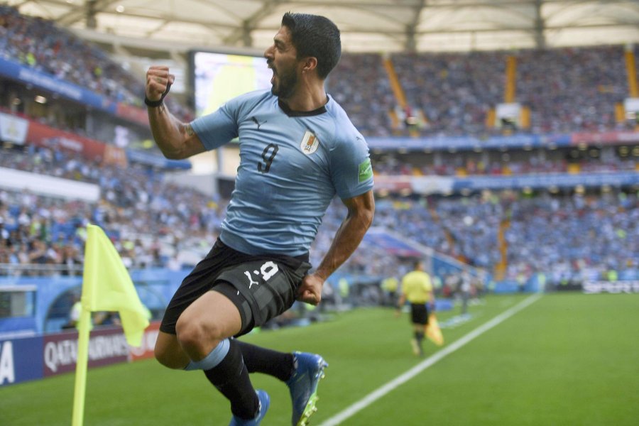 FOTO NA GOLEADOR./ Su&aacute;rez anot&oacute; el &uacute;nico tanto.