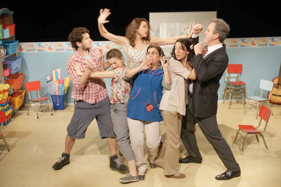 FOTO CP// ESCENA./ Un momento de "La sala roja", pieza que reemplazar&aacute; a la que debi&oacute; suspenderse.