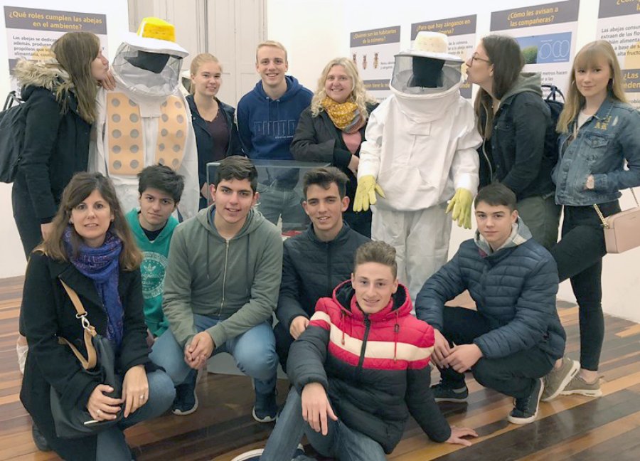 FOTO CP// ESTUDIANTES./ El grupo visitando el Museo Hist&oacute;rico local.
