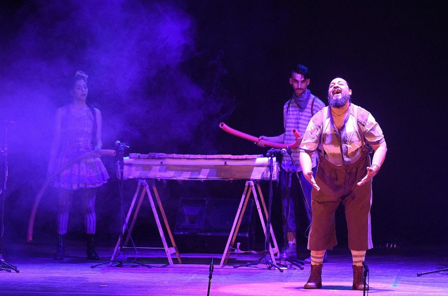 FOTOS M. LIOTTA OPERA PRIMA./ La última obra del festival fue con el musical de Buenos Aires. PLOPLO./ Con dos funciones se presentó en la Biblioteca Sarmiento.