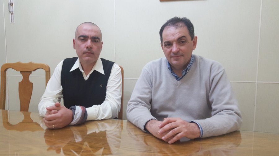 FOTO LA OPINION PROFESORES. Ariel Rocchi y Marcelo Laorden.