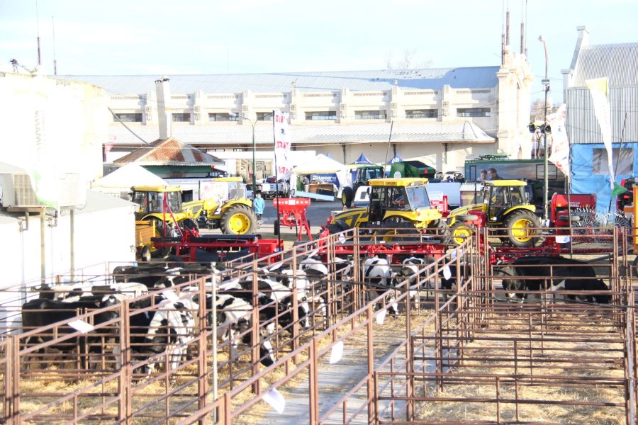 FOTO J. BARRERA CASI A PUNTO./ Ayer ultimaron los detalles del armado de los stands en el predio.