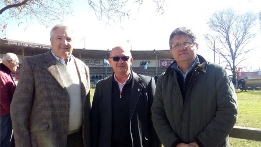FOTO SRR EN LA EXPO./ Pedro Rostagno, Adolfo Castignani y Rubén Ferrero.