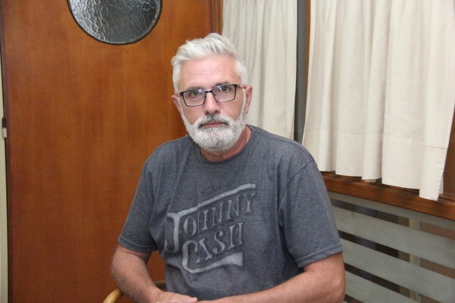 FOTO J. BARRERA// MARIO ACTIS./ Durante su visita a LA OPINION.