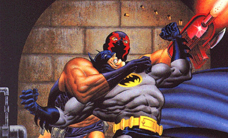 FOTO ARCHIVO J.BRICEÑO ESCENA 1. Batman contra la KGBestia; una batalla en donde solo puede haber un ganador. ESCENA 2. Otra ilustración basada en una escena memorable de “Ten Nights of the Beast”