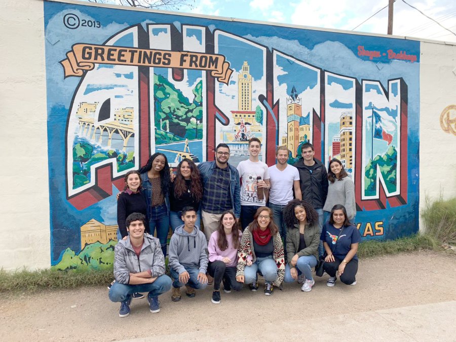 FOTO PRENSA UNL// EN TEXAS./El grupo tras el arribo a USA.