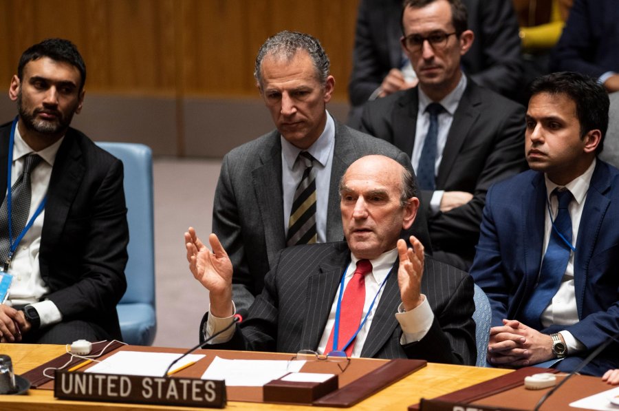 FOTO NA EN LA ONU./ Elliott Abrams, enviado de EE.UU., solicita la intervenci&oacute;n internacional.