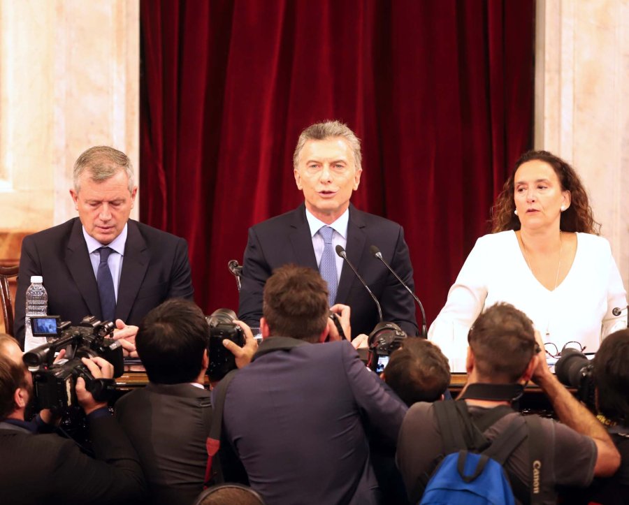 FOTO ARCHIVO DISCURSO./ El presidente dio datos de cuentas m&aacute;s ordenadas. &iquest;Ser&aacute;?