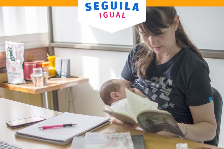 FOTO CP// SEGUILA IGUAL./ Se busca acompa&ntilde;ar a estudiantes secundarios que hayan sido padres para sostener su educaci&oacute;n.