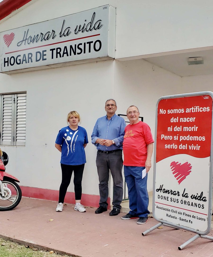 FOTO PRENSA AC// HONRAR LA VIDA./ La visita al Hogar de tr&aacute;nsito de la instituci&oacute;n.