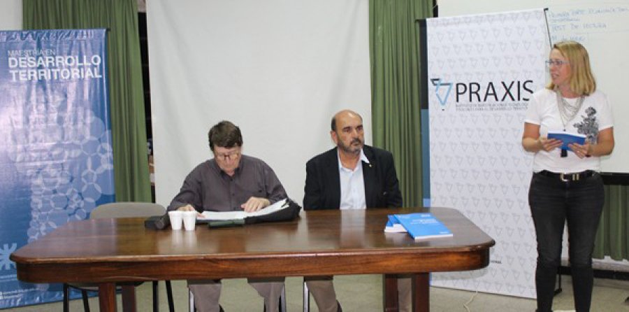 FOTO PRENSA UTN// PRESENTACION./Paco Alburquerque y Oscar David durante el reciente acto.