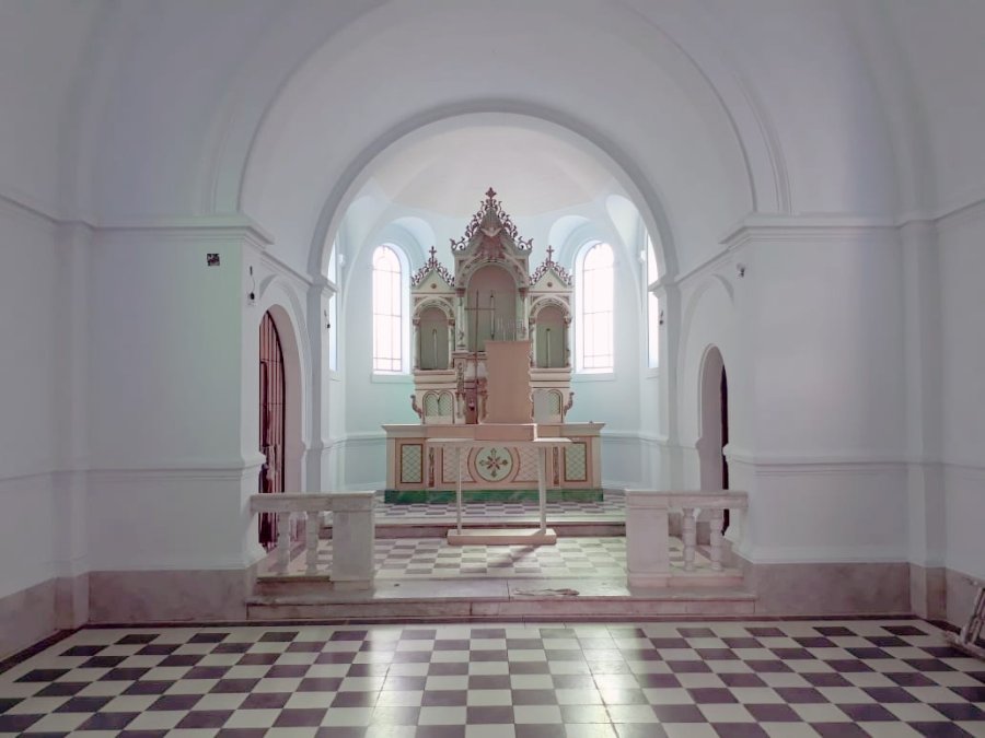 CAPILLA./ El templo fue restaurado.