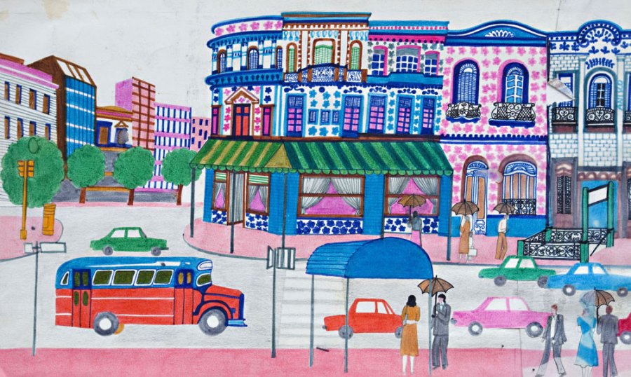 Ilustración de un cuento: Para revista Vosotras - Anikó Szabó