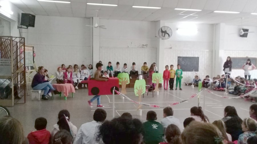 FOTO PRENSA ESCUELA// EDUCACION VIAL./ Un momento de la jornada desarrollada recientemente.