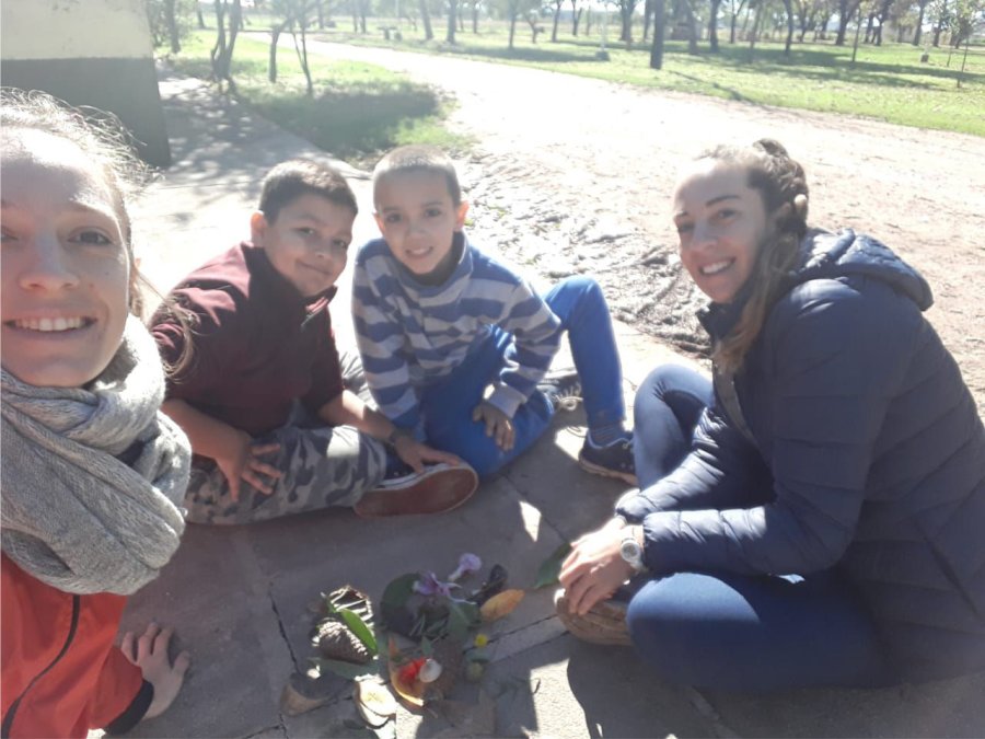 FOTO PRENSA MUNICIPALIDAD// ENCUENTRO EN LA NATURALEZA./ Un grupo de ni&ntilde;os disfrutando de la nueva  actividad.