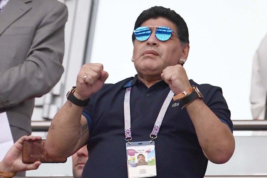 FOTO ARCHIVO// DIEGO MARADONA./ El astro futbol&iacute;stico , por una lesi&oacute;n, no asisti&oacute; a la proyecci&oacute;n.