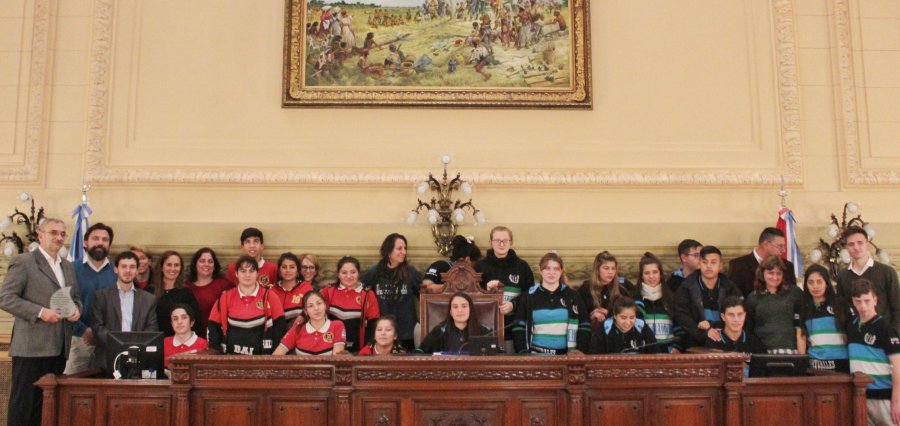 FOTO PRENSA AC// ESTUDIANTES DE JOSEFINA./ Los escolares que participaron de la realizaci&oacute;n.