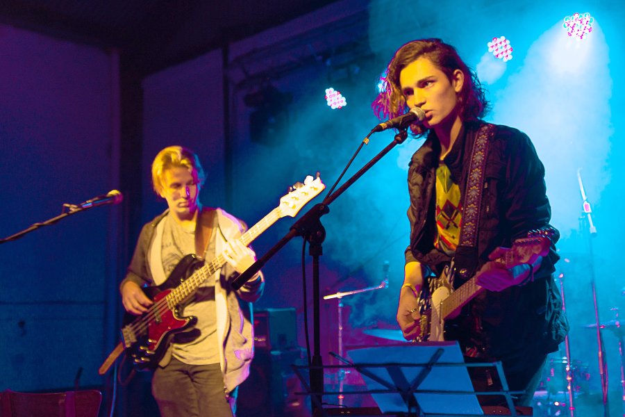 FOTO G. SANCHEZ SANTAFESINOS. Psicocancer fue una de las bandas for&aacute;neas que estuvo en el M&aacute;s Poco Rock.  RAFAELINOS. Nico Previotto y Seba Brega abrieron la noche con covers nacionales.