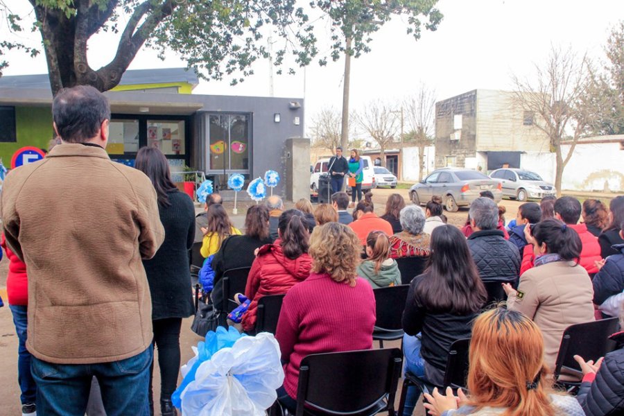 FOTO PRENSA COMUNA// JARDIN MATERNAL./ Un instante de la inauguraci&oacute;n del organismo.