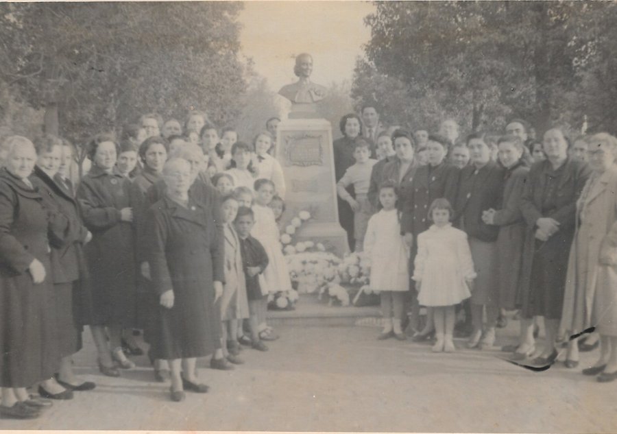 MONUMENTO./ Imagen capturada en la jornada inaugural, en mayo de 1955.