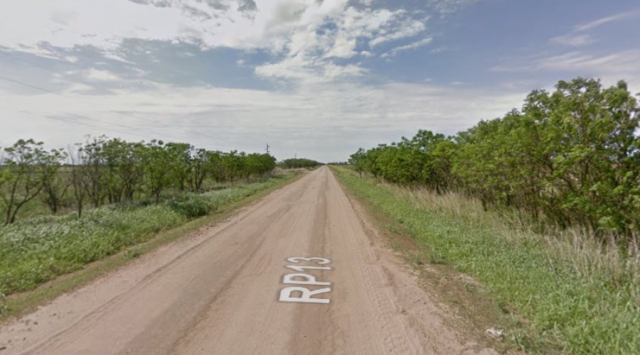 FOTO ARCHIVO GOOGLE// RUTA 13./ El Senado aprob&oacute; el pedido para pavimentar el tramo entre Saguier y Plaza Clucellas.