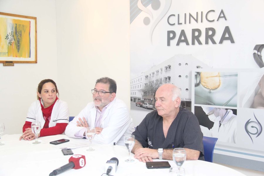 FOTO J. BARRERA MEDICOS. Gabriela Marsengo, Mario Kurganoff y Leonardo Parra.