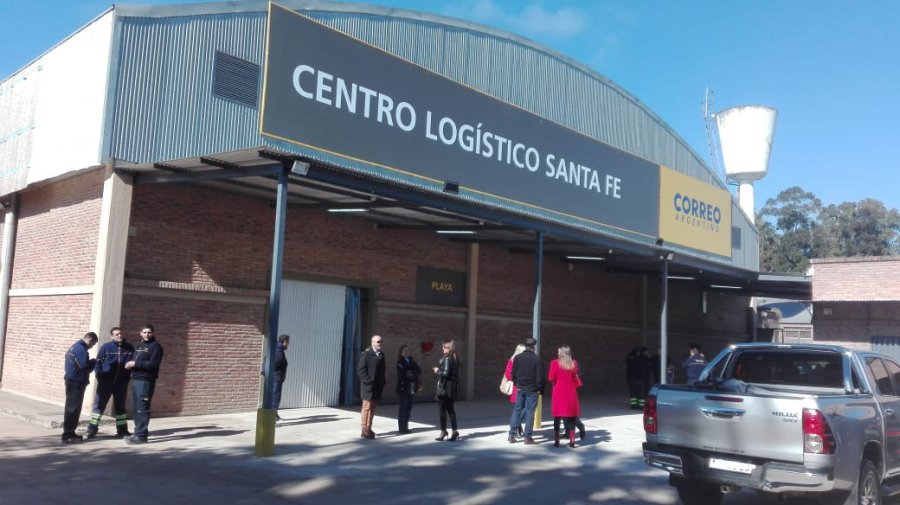 FOTO FOECYT APERTURA. El Correo tiene nuevo centro log&iacute;stico en Santo Tom&eacute;.