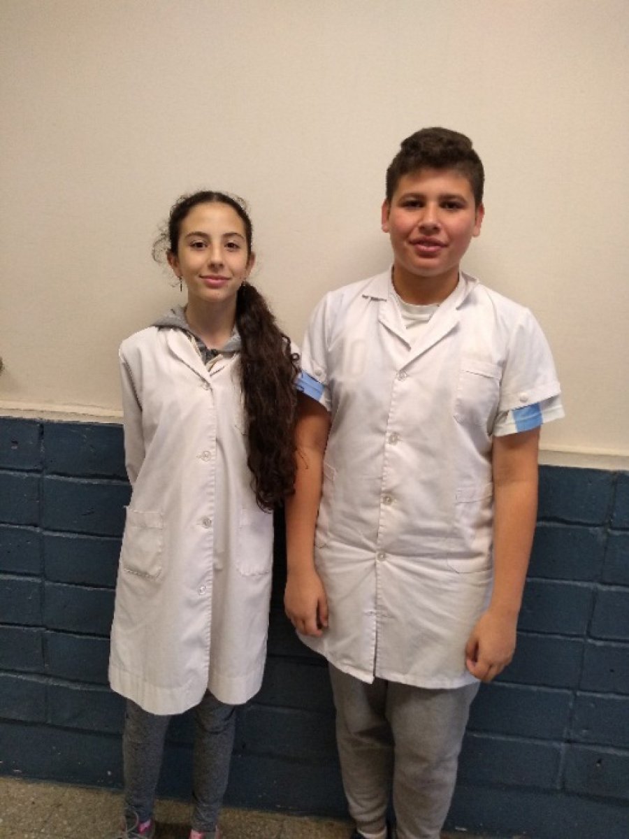 FOTO PRENSA ESCUELA// PARTICIPANTES./ G&eacute;nesis del R&iacute;o y Ger&oacute;nimo Hevia.