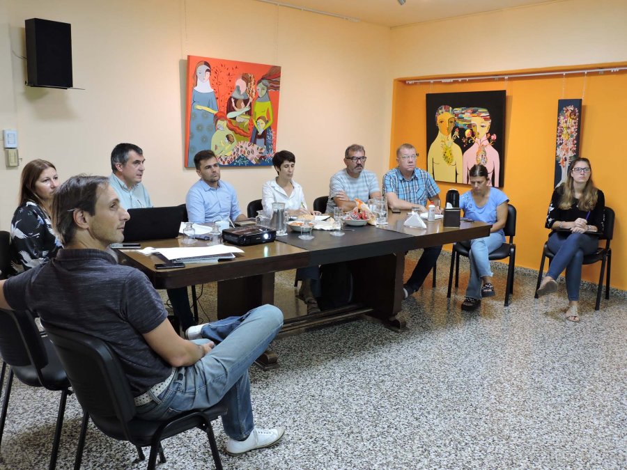 FOTO PRENSA CONCEJO// SECRETARIA DE OBRAS./ El equipo que conduce Bauducco durante el primer informe del a&ntilde;o.